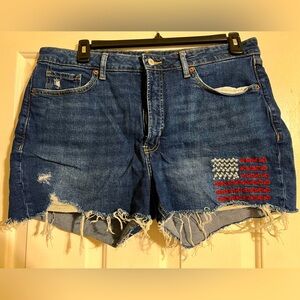 Old Navy American Flag Jean Shorts